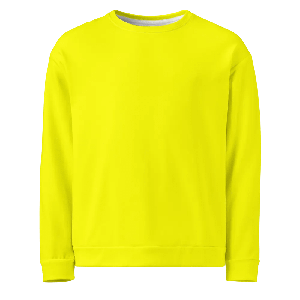 Plain Color Yellow Sweatshirt product image (6)