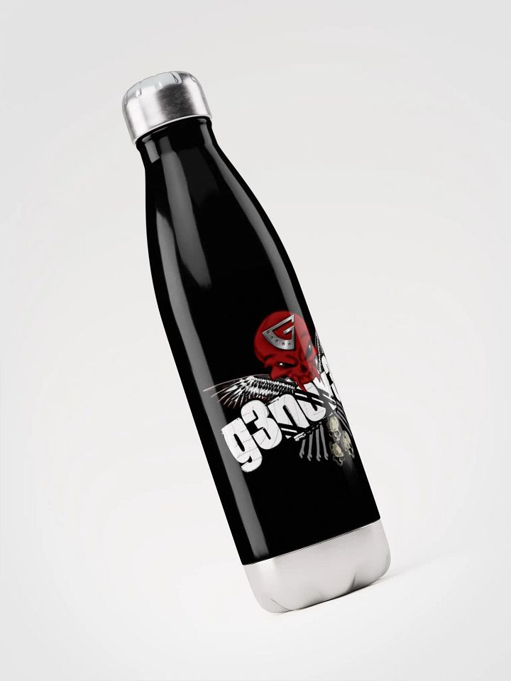 Riveted Skull Winged Stainless Steel Water Bottle product image (1)