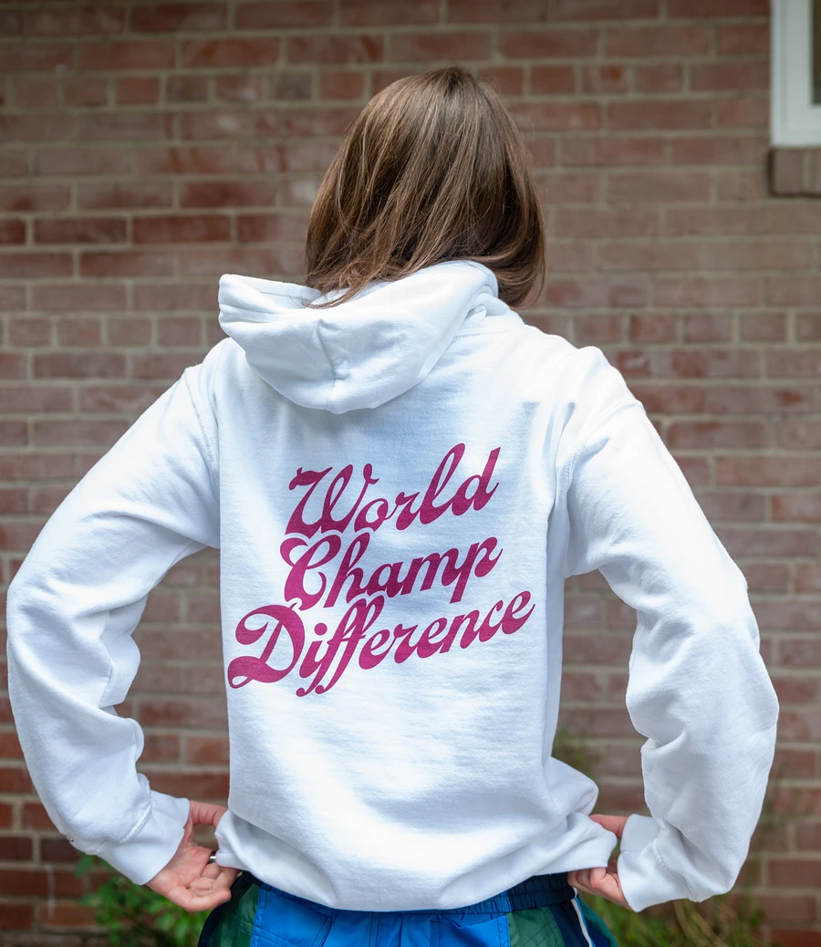 WolfeyVGC World Champ Cursive White Hoodie - Maroon product image (3)