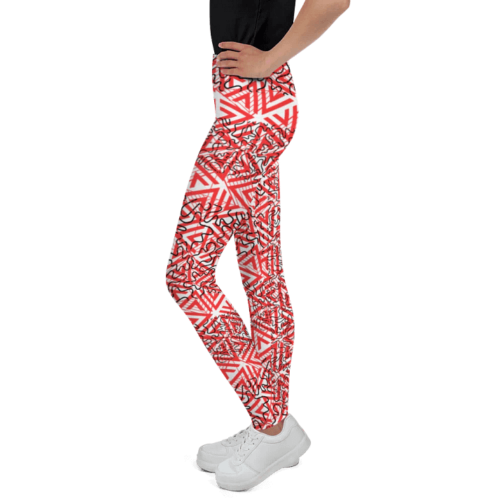 JoBeths' Signature Leggings Youth 👖 Red Youth Web 🕸 Design product image (1)