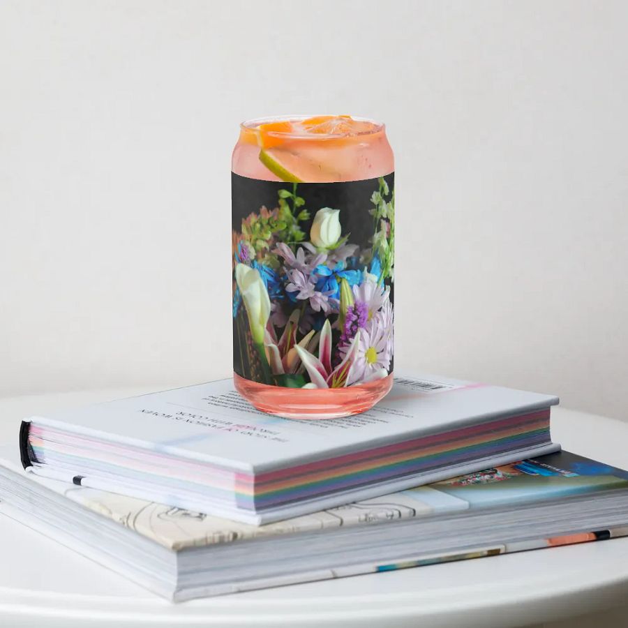 Flowers 292 Can Shaped Glass product image (4)