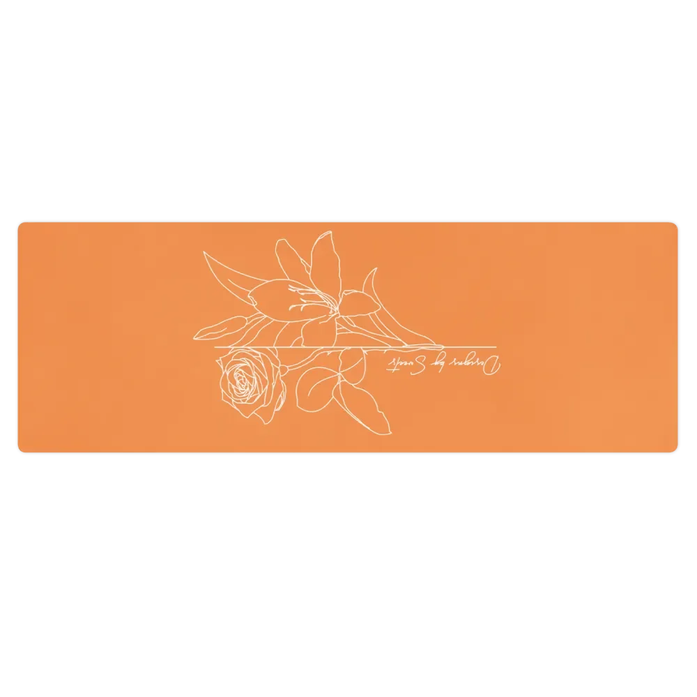 Serenity Suede Yoga Mat (Orange) product image (1)