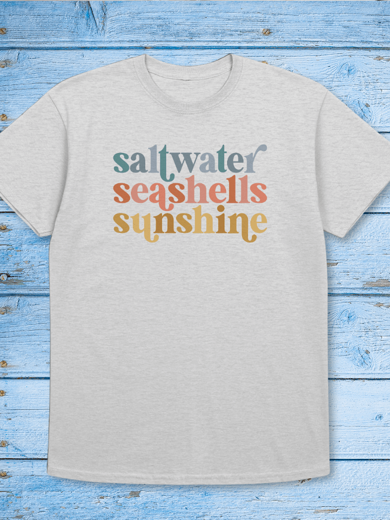 Saltwater Seashells Sunshine Tshirt