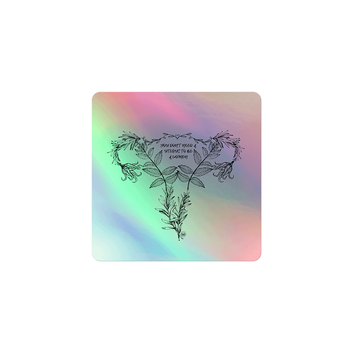 Empowerment Uterus Holographic Sticker Sheet product image (1)