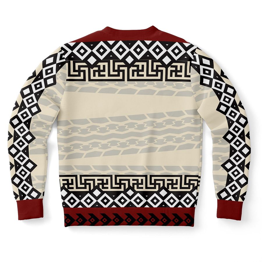"Forget The Bike Ride The Biker" Sweatshirt | Funny Motorcycle Rider Outfit | Biker Life Sweater | Geometric Pattern Jumper product image (10)