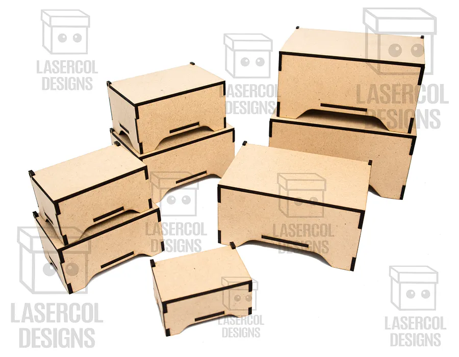 Boxes Bundle (Set 7, 8) - Laser Cut Files product image (10)