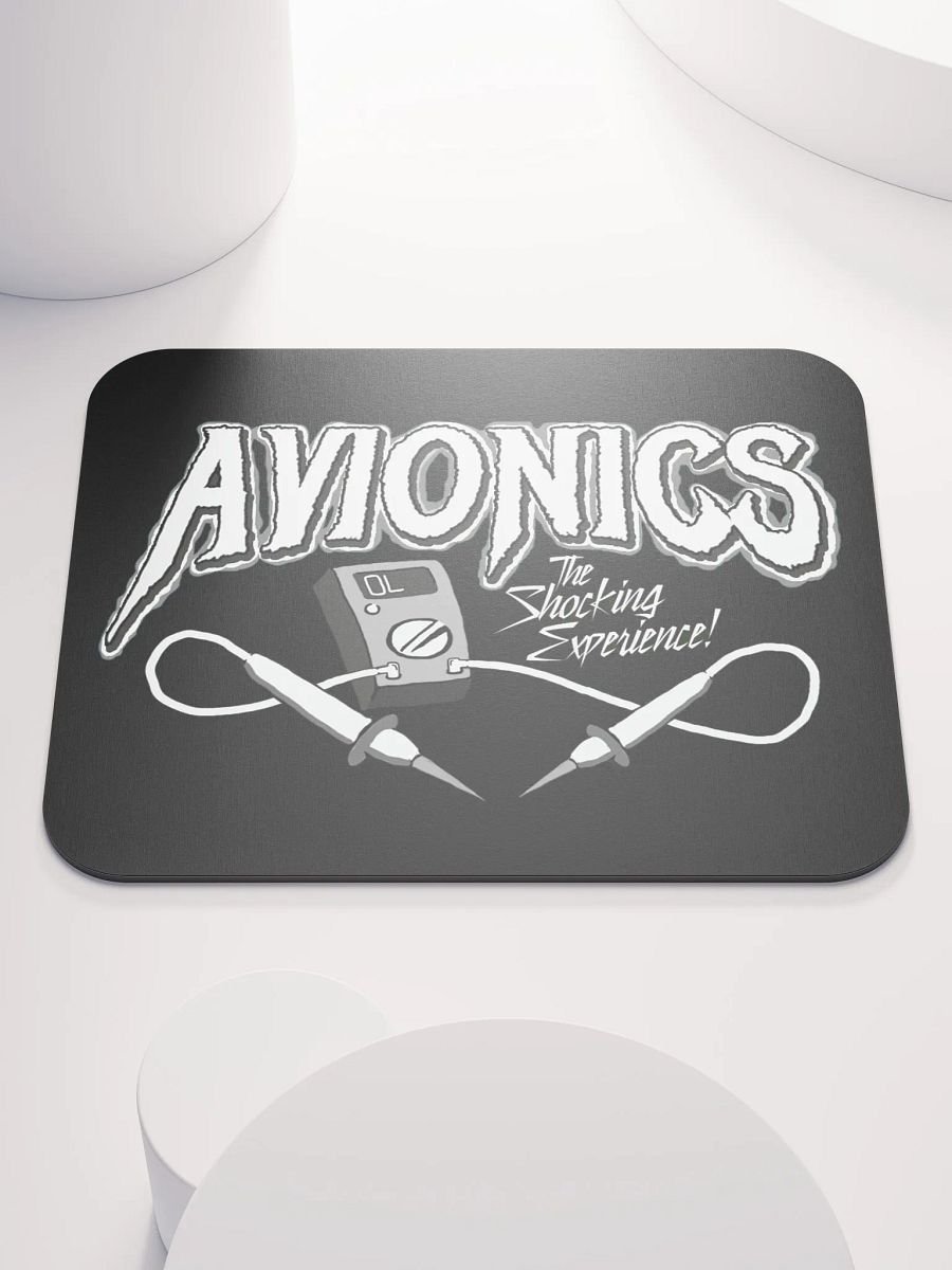 "AVIONICS" B/W Mousepad product image (1)