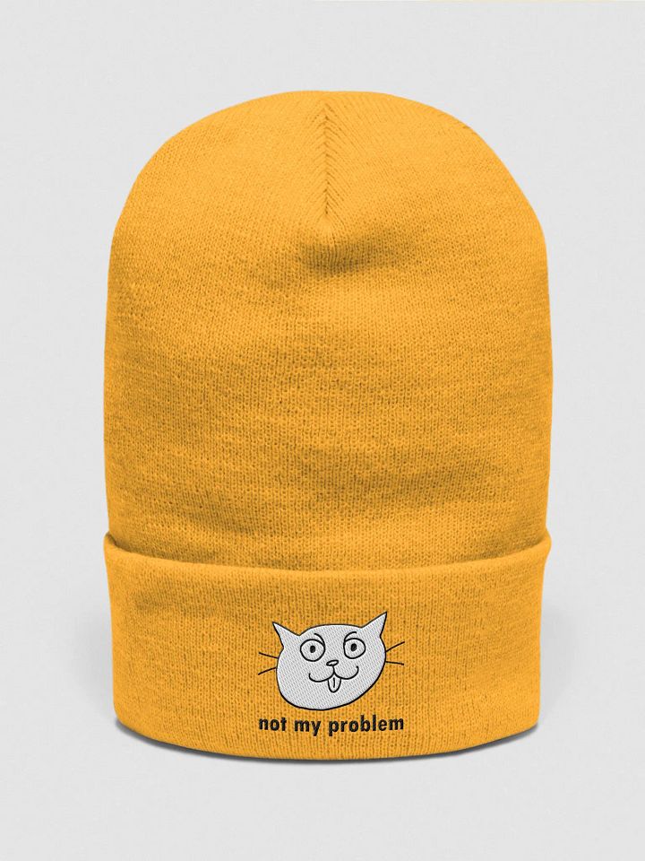 not my problem Cuffed Beanie product image (1)