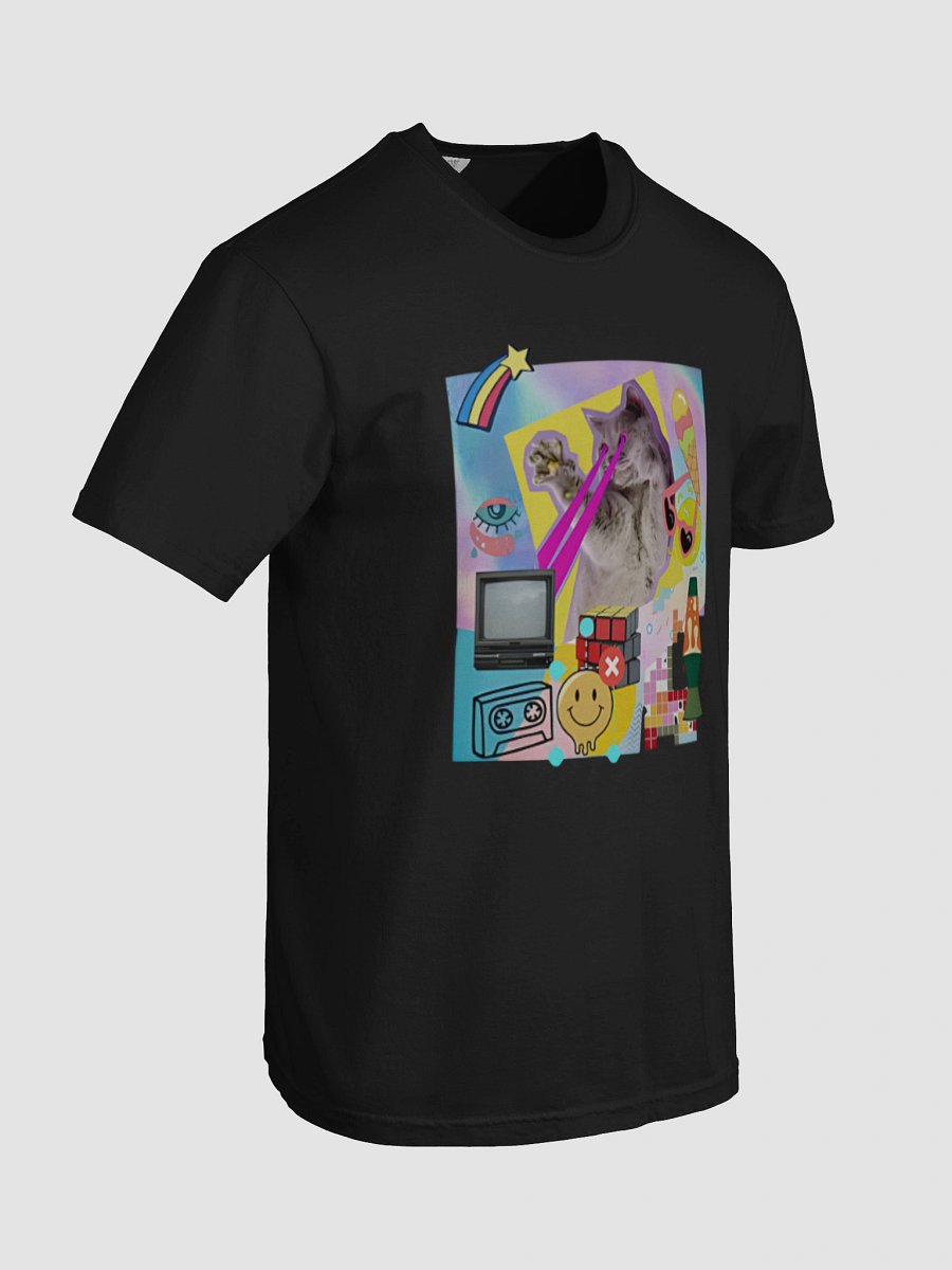 Retro Laser Cat Collage Shirt product image (8)