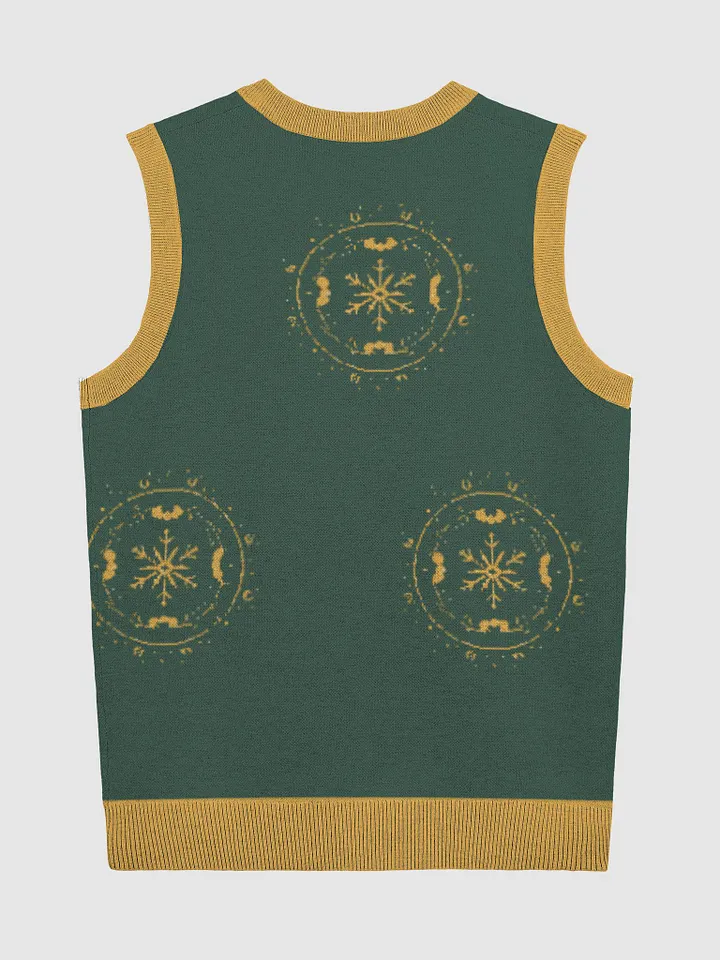 Golden Vine Knit V-Neck Vest product image (9)