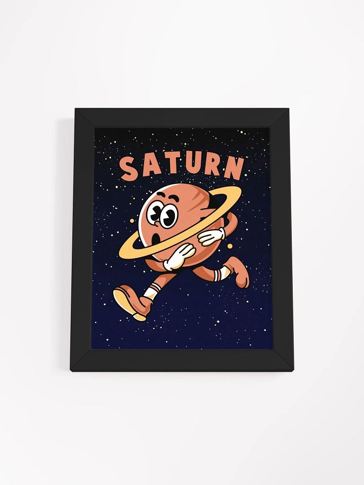Retro Saturn Framed Print product image (1)