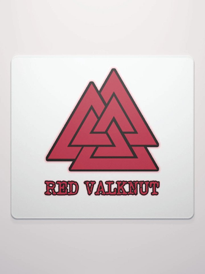Red Valknut Office Mousepad product image (2)