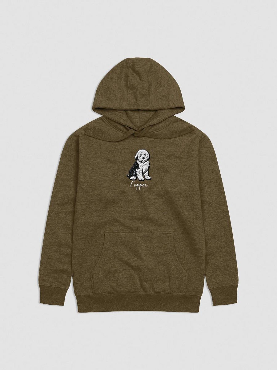 "YOUR OLD ENGLISH SHEEPDOG" / HOODIE WITH PERSONALIZED NAME / EMBROIDERED product image (3)