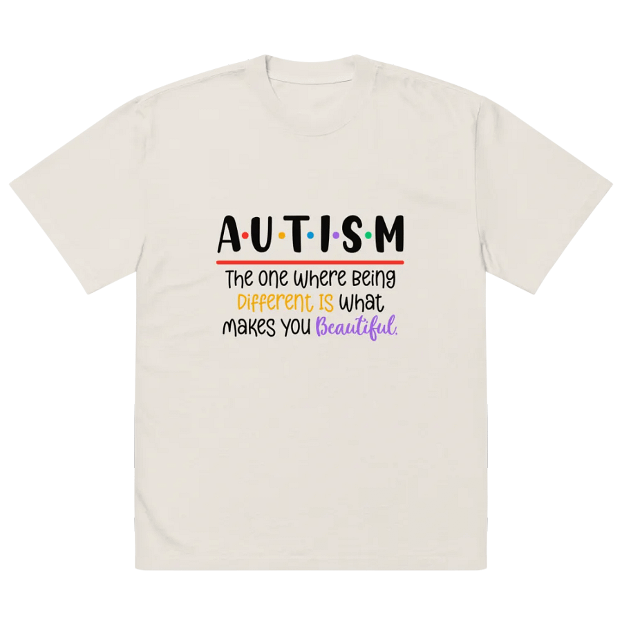 Different is Beautiful Oversized Faded T-Shirt product image (2)
