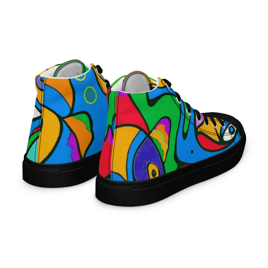 Fishtopia High Top Canvas Shoes product image (11)