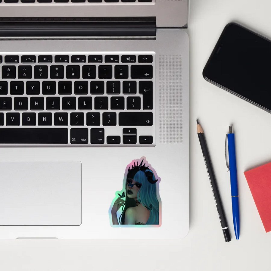 Midnight Monarch Holographic sticker product image (10)
