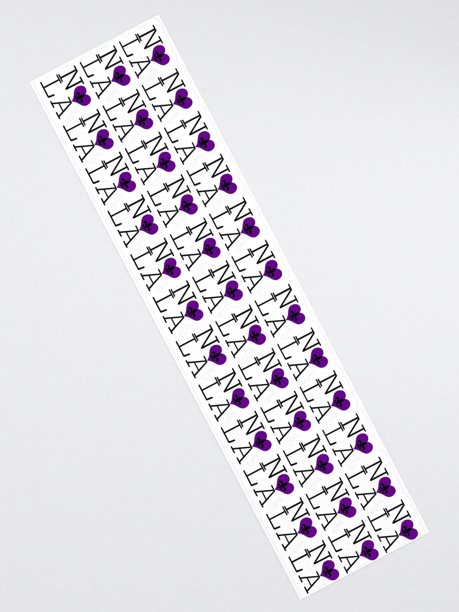I LOVE NOLA **LEGACY STICKER** (PURPLE HEART LONG) product image (2)