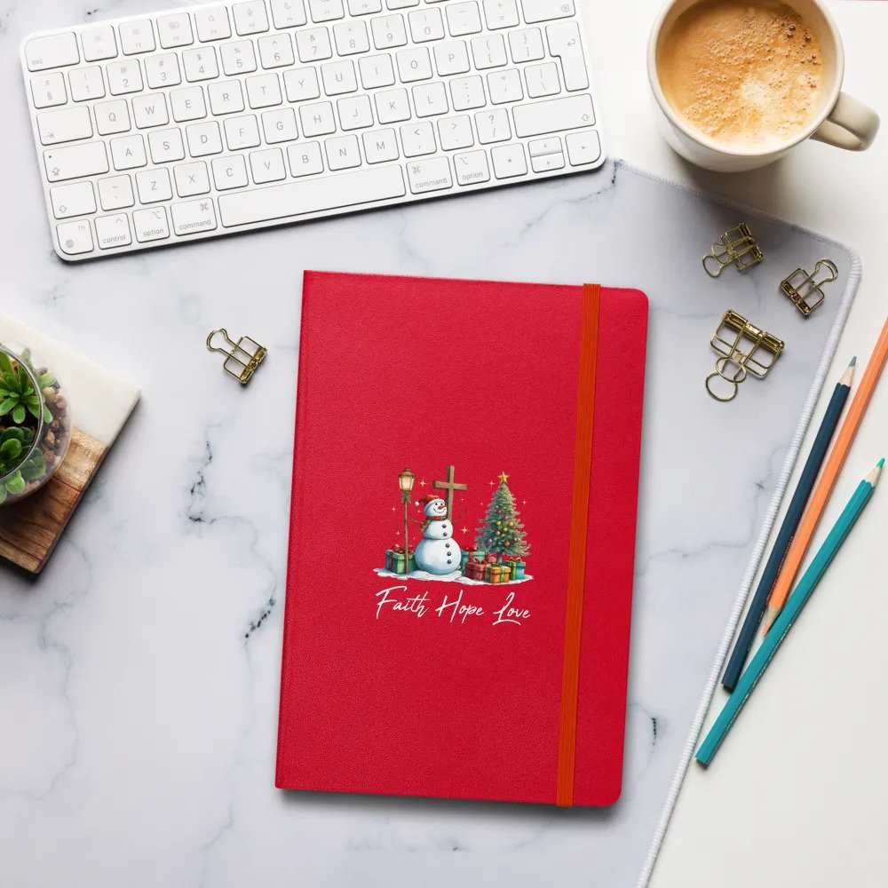 Faith Hope and Love Christmas Hardcover Notebook product image (44)