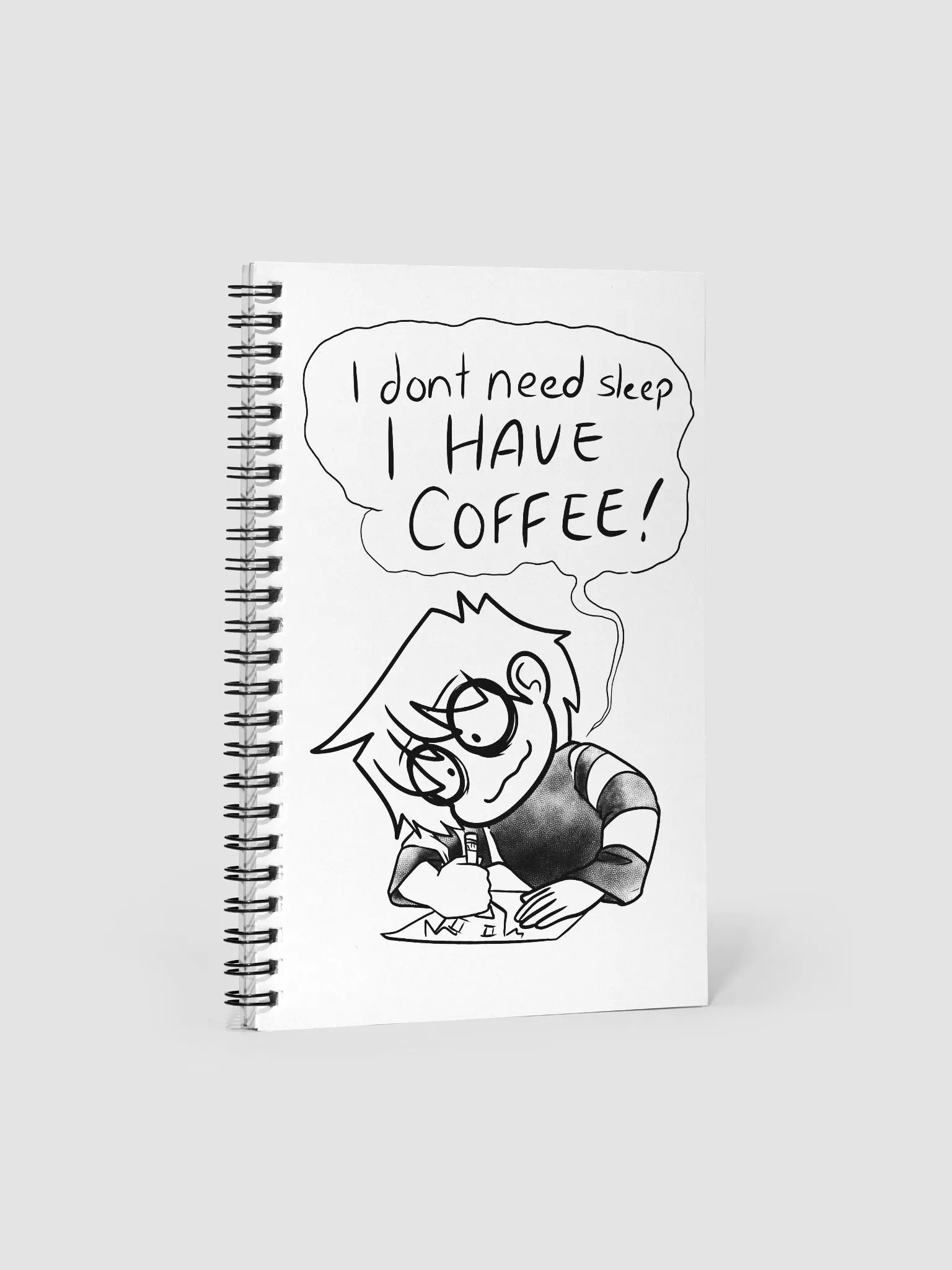 Caffine Spiral Notebook product image (1)