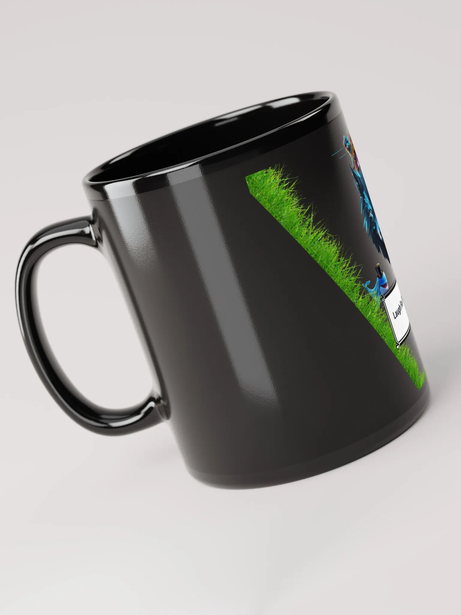 Laugh For The Game Black Mug product image (6)