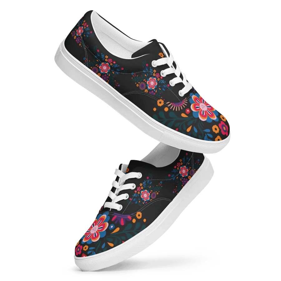 Positive Vibes Lace-Up Canvas Shoes product image (5)