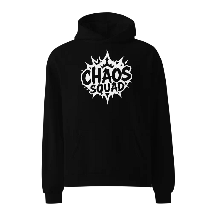 CHAOS SQUAD LOGO HOODIE BLACK BY RIZZLEXO product image (1)