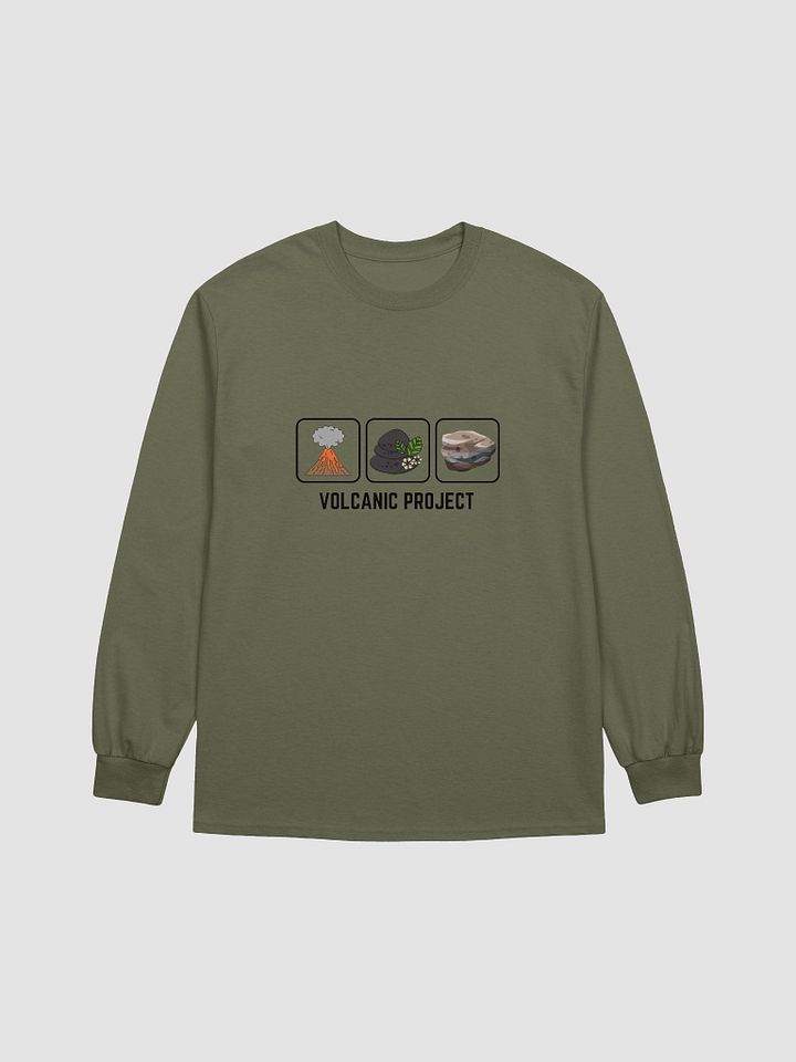 Volcanic Geological Wonderlands organic cotton long sleeve t-shirt product image (1)