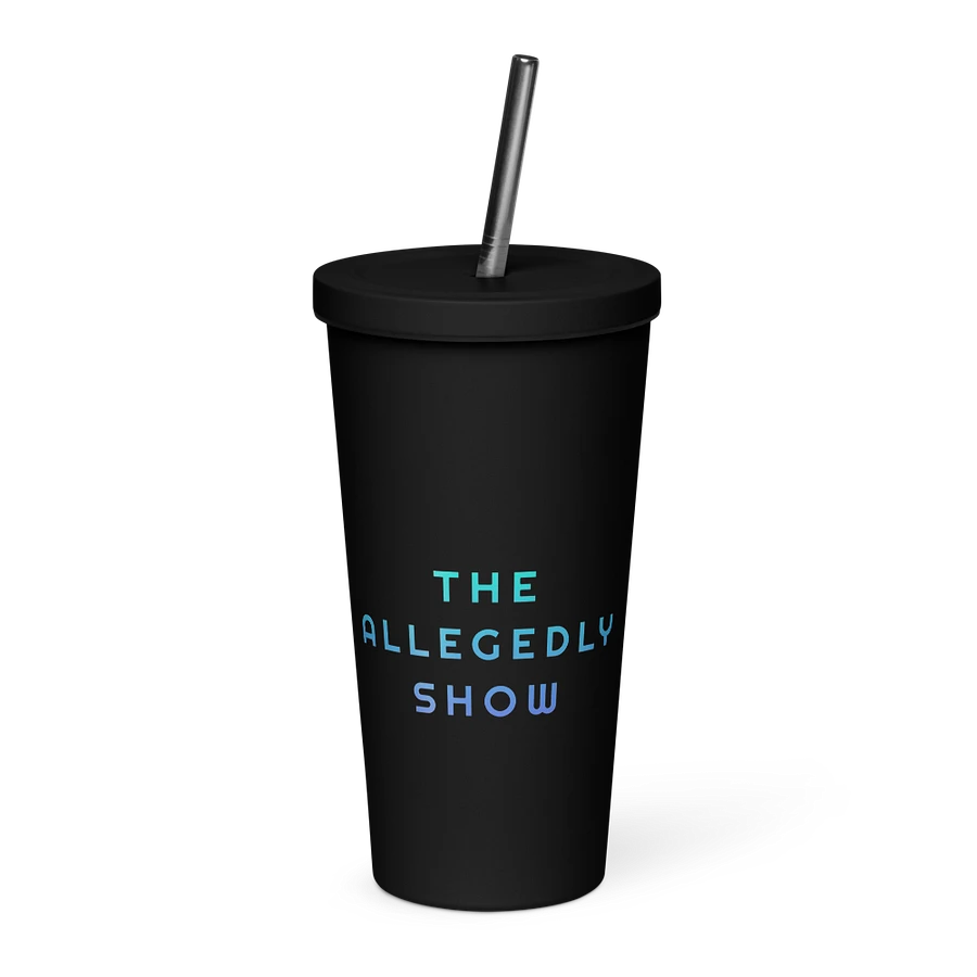 The Allegedly Show Black Matte Water Bottle product image (1)