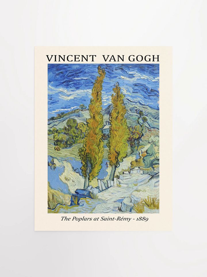 Classic art art poster 'The Poplars at Saint-Rémy' by Vincent van Gogh product image (3)