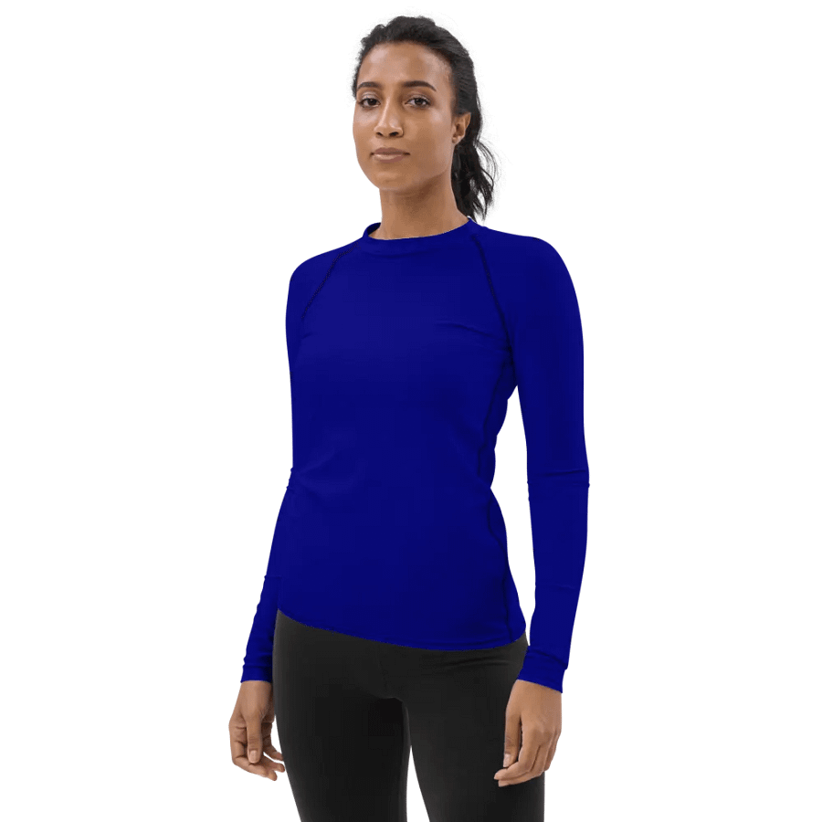 Plain Color Navy Blue Rash Guard product image (3)