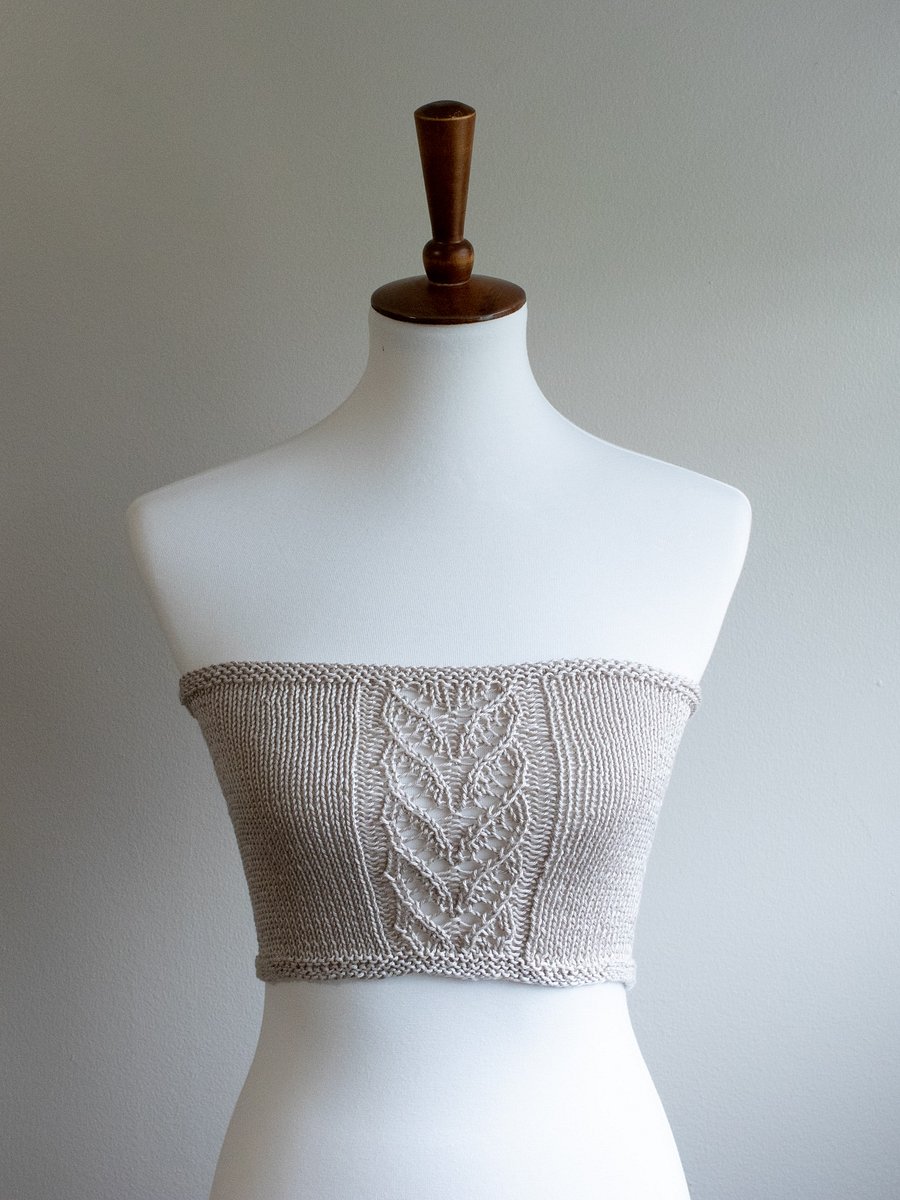 Knitted Bralette Crop Top Pattern - Misty Moonlight product image (2)