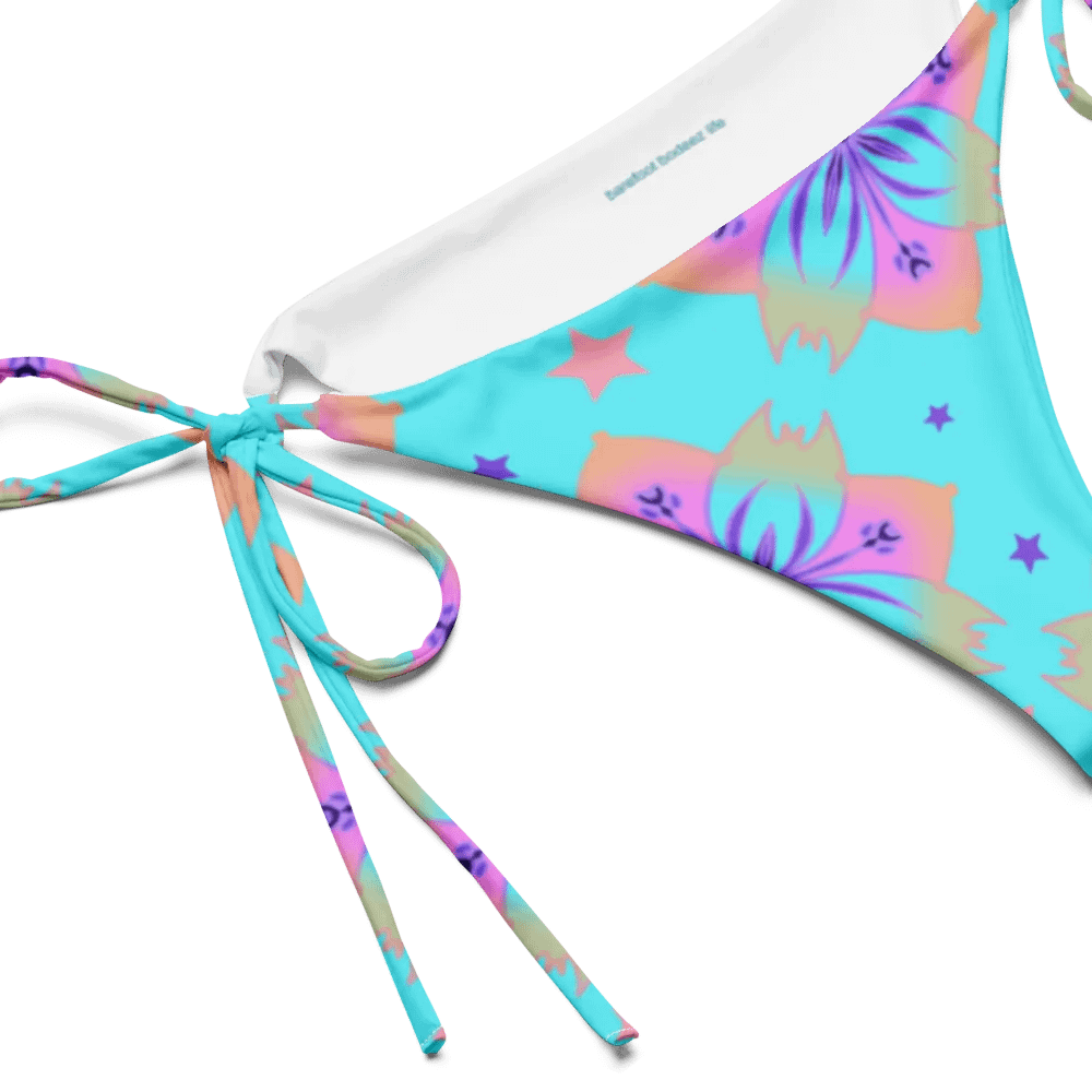 Pretty Pastel Bow Pattern String Bikini Bottom product image (4)