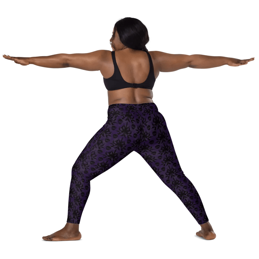 Gothic 2A High Waist Pocket Leggings - Purple product image (10)