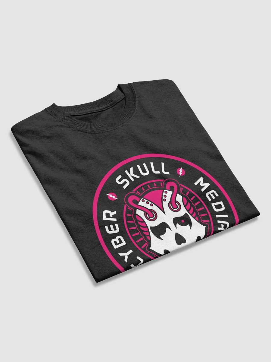 Cyber Skull Media Logo Tee | Pink (Basic) product image (3)