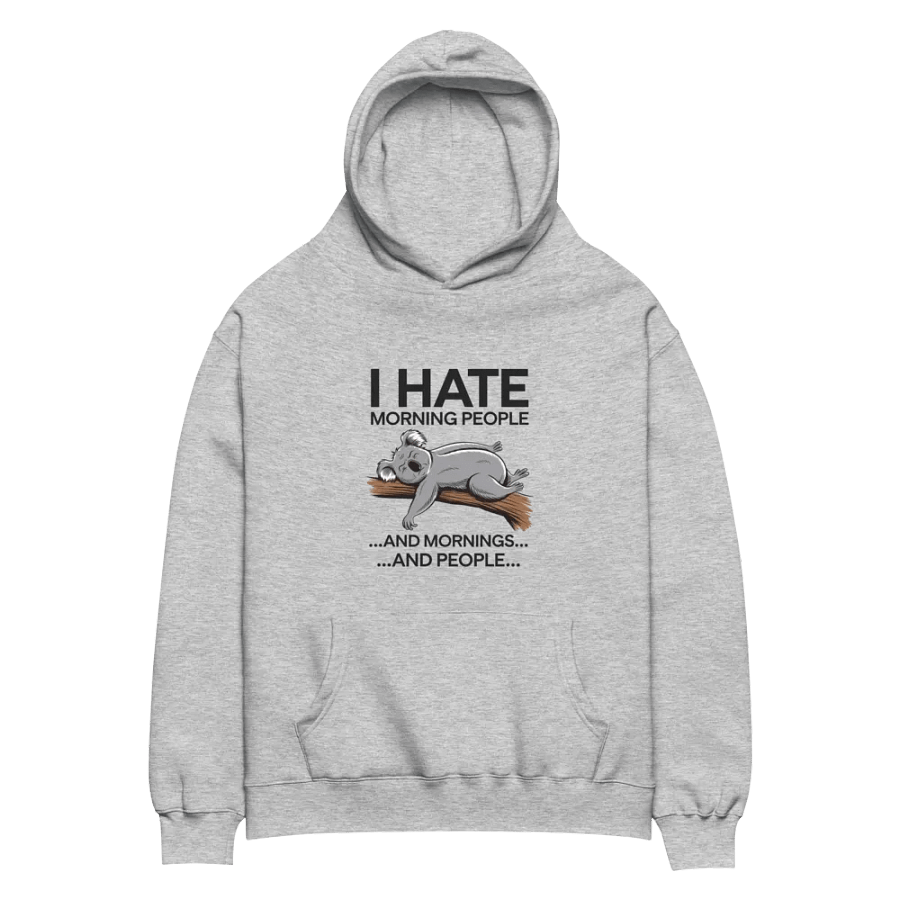 Koala’s Morning Mood AS Colour Unisex Premium Oversized Hoodie product image (2)