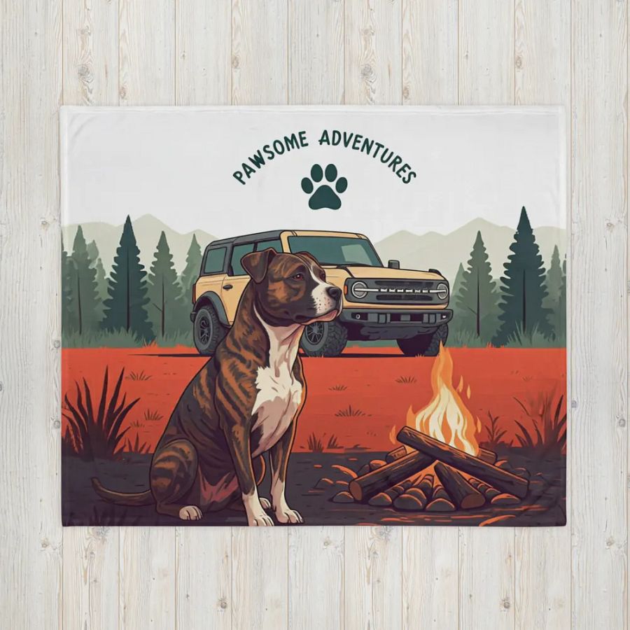 Pawsome Adventures Throw Blanket product image (4)