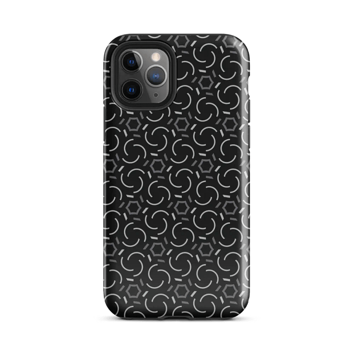 Smoke & Shadow Geometric Pattern Tough iPhone Case product image (2)