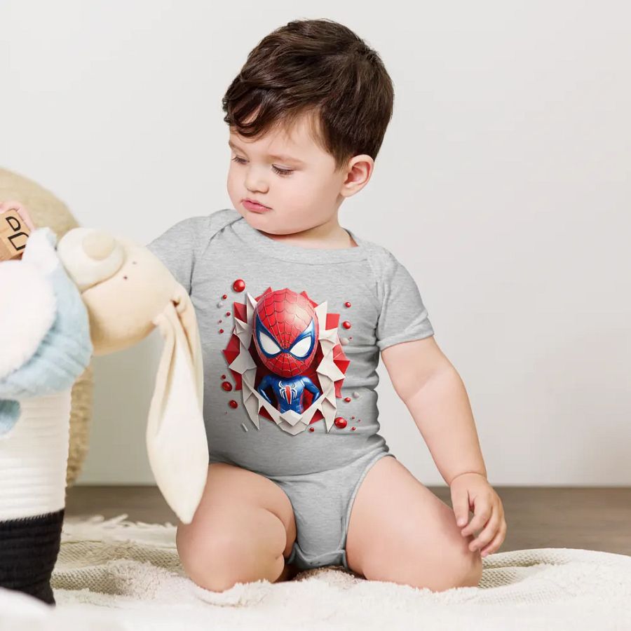 Kids Spiderman Baby Short Sleeve One Piece product image (1)