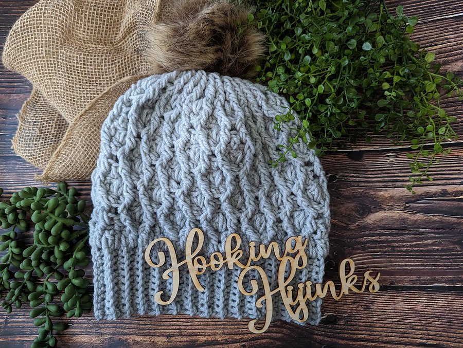 Wavy Dots Beanie - Gray product image (1)