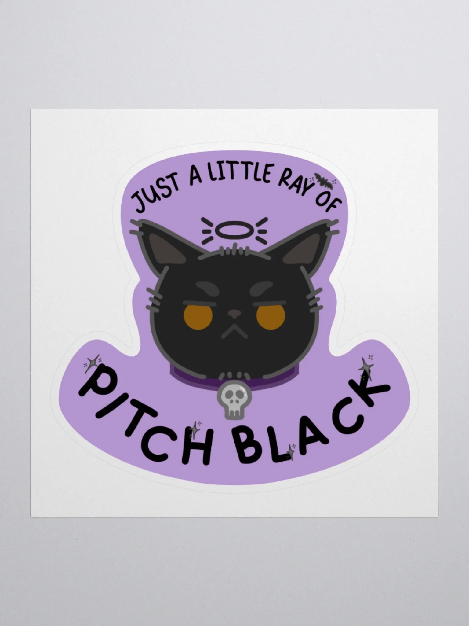 Just a Little Ray of Pitch Black Sticker product image (1)