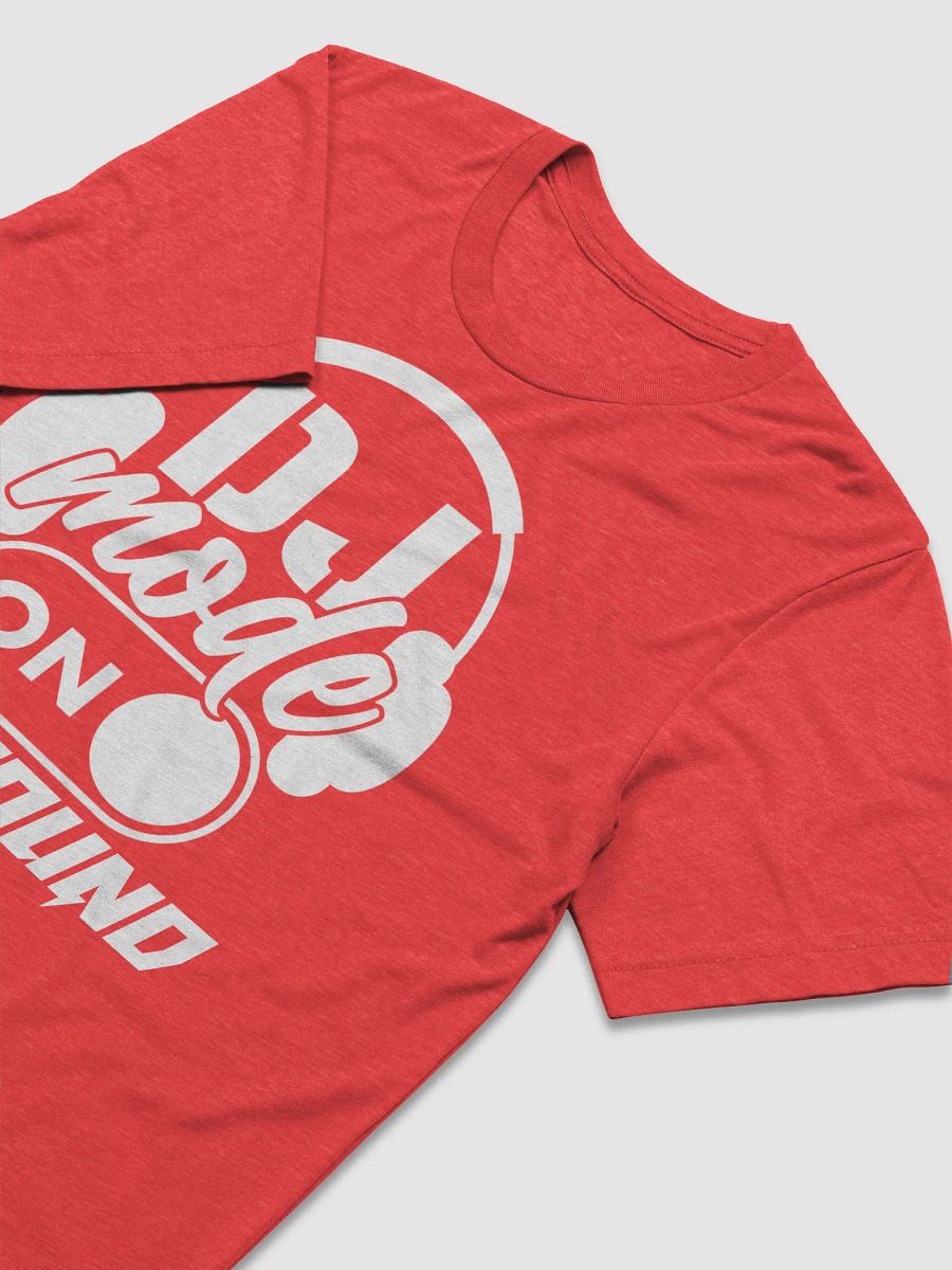 DJ T-SHIRT DJ Mode On Slogan Bella+Canvas Triblend Short Sleeve T-Shirt in Red product image (3)