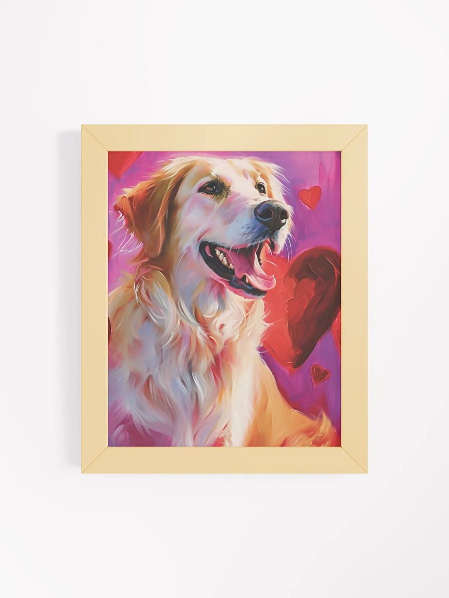 Radiant Retriever Love - Framed Matte Poster product image (8)