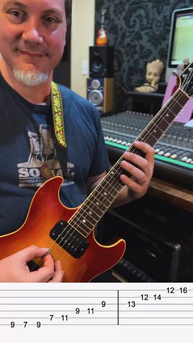 C#minor7 arpeggio practice