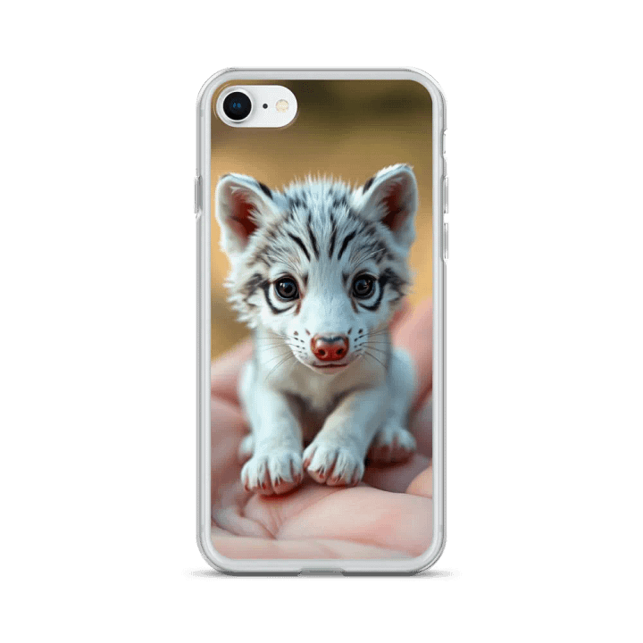 Tiny White Wolf Cub iPhone® Clear Case product image (24)