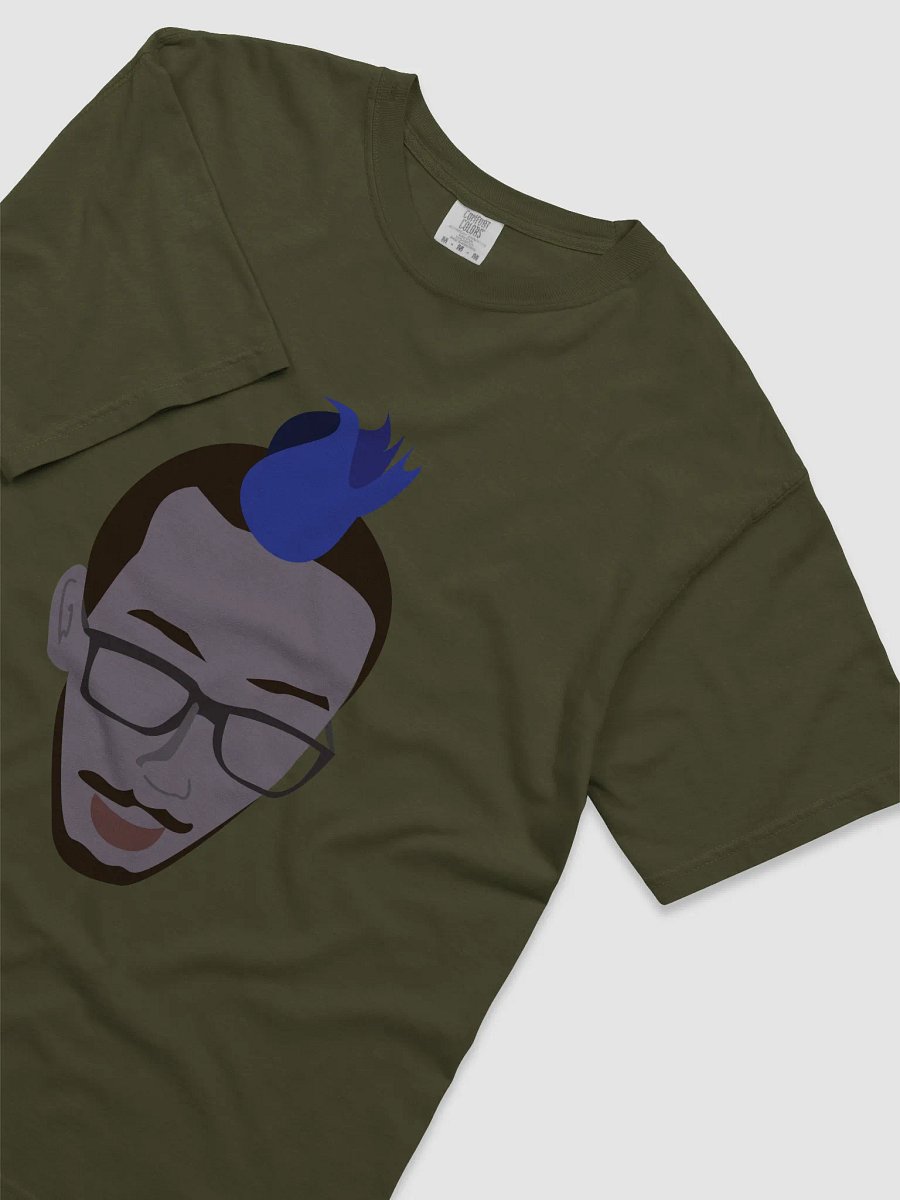 Retro Blue Moustache Tee product image (19)