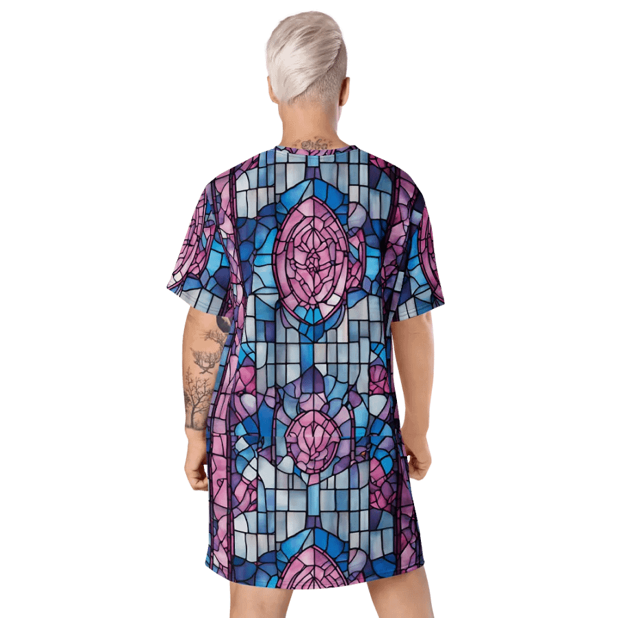 Symmetric Splendor T-Shirt Dress product image (9)