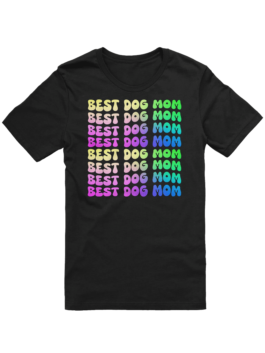 90's Inspired Colors Best Dog Mom T-Shirt product image (1)