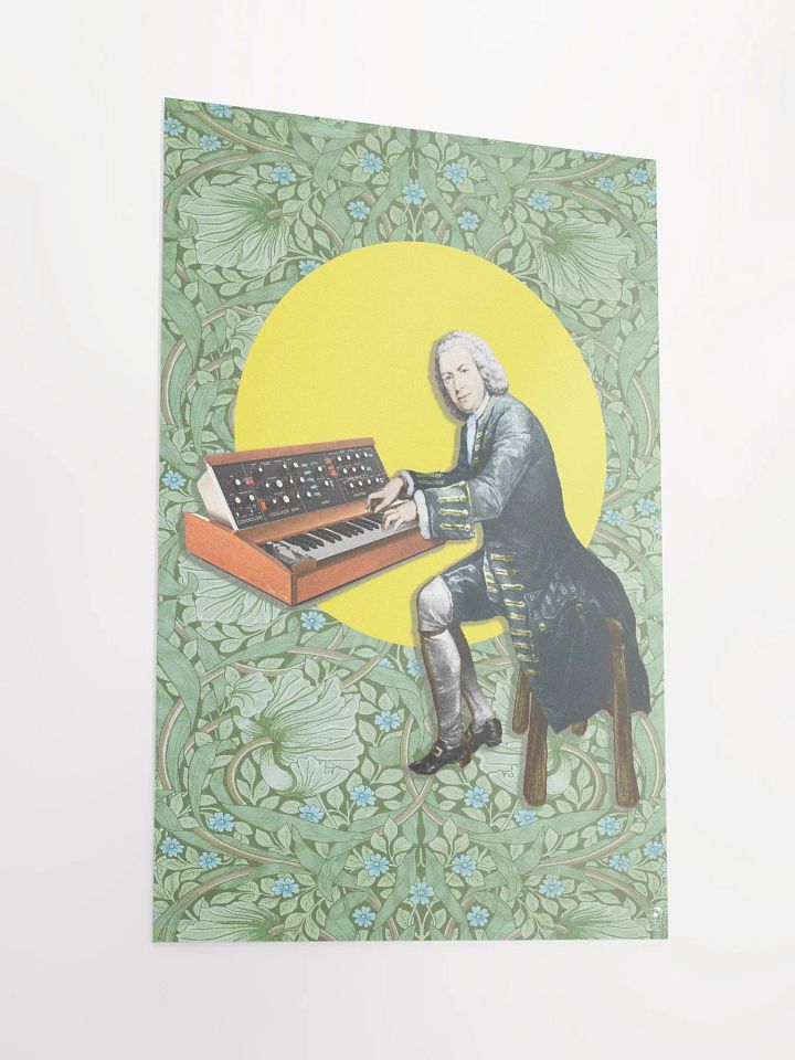 Prelude and Moog by Frank Fonik (Minimoog - baroque version), Techno EDM Enhanced Matte Paper Poster product image (2)