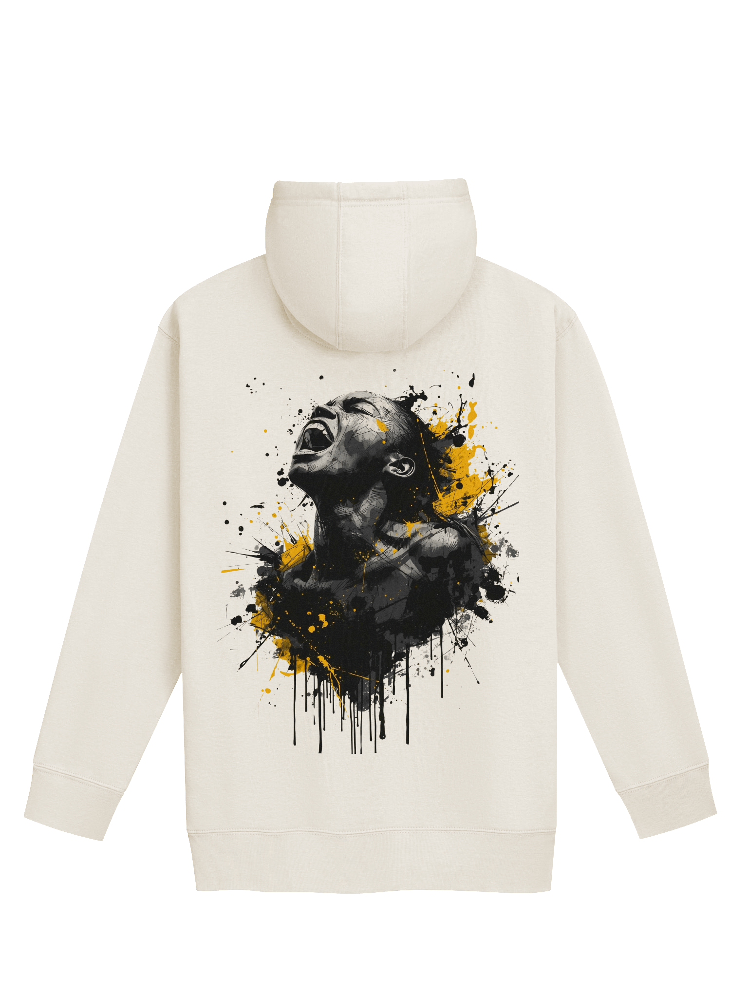 HAZARD EDITION: Electric Yellow & Black Ink Graphic Premium Hoodie & Sweatshirt Collection product image (1)