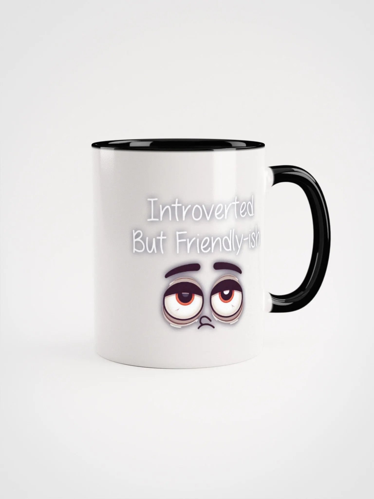 Introverted but friendly-ish Ceramic Mug with Color Inside product image (10)